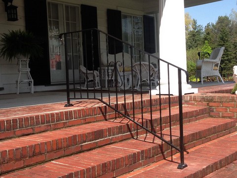 Precast Steps/Iron Railings 3